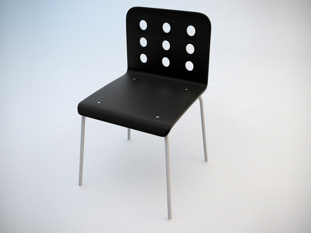 3d model of ikea jules visitor s chair