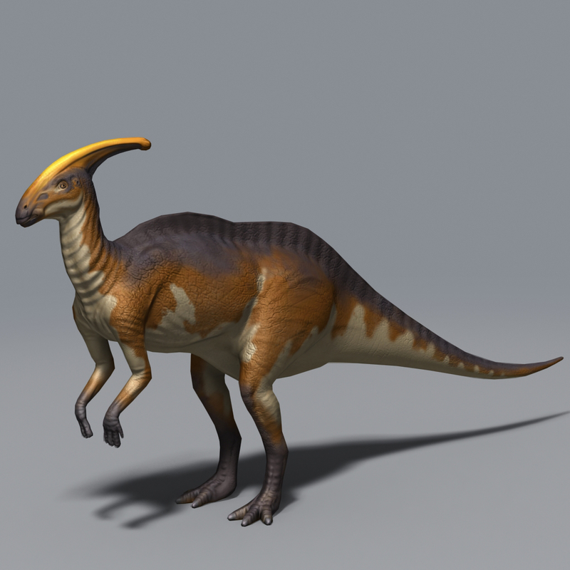 副栉龙属3D模型 - TurboSquid 660736