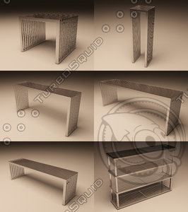 eichholtz carlisle series table 3d model