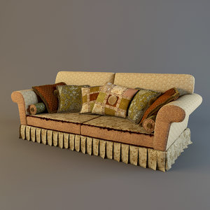 3d model couch sofa