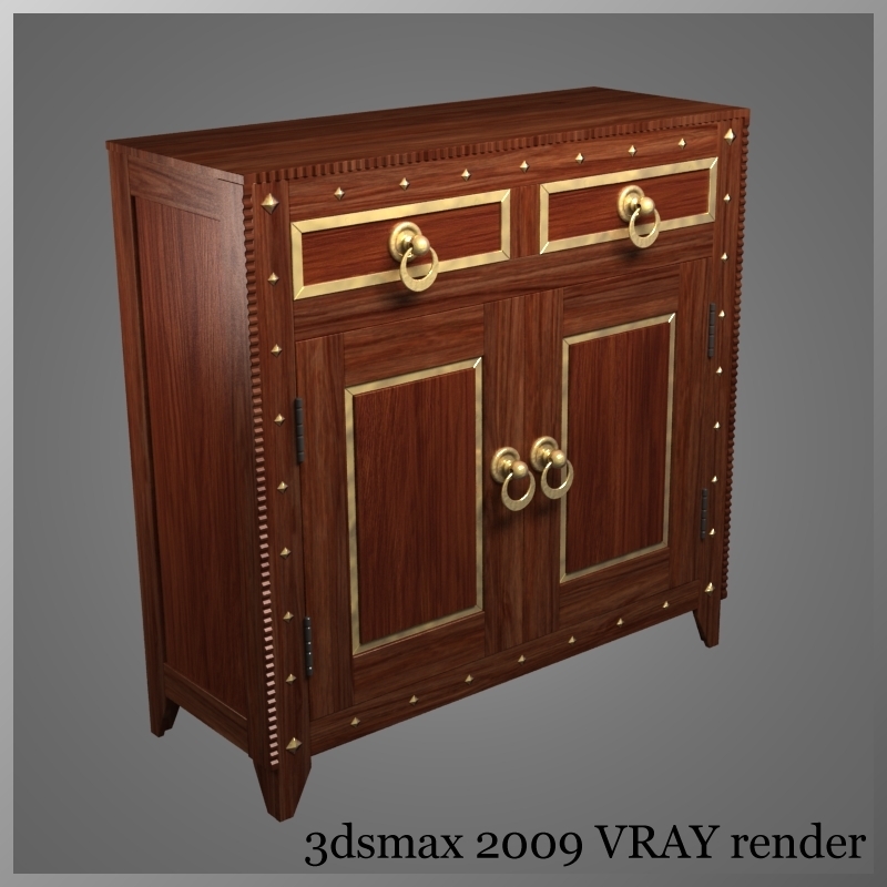 3d Cabnet Drawers Doors Model