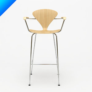 3d cherner stool arms norman