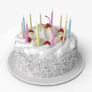 3d model of birthday cake