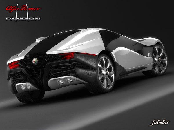 3d Alfa Romeo Pandion Concept Car Model