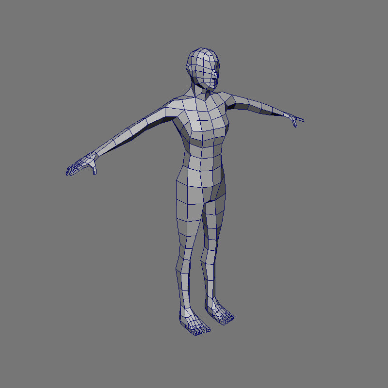 3d Female Base Mesh Full Rig Woman Girl Character Low - vrogue.co