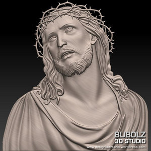 relief christ crown thorns 3d model