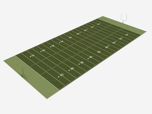 football field 3d model