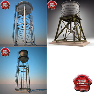 3d water towers