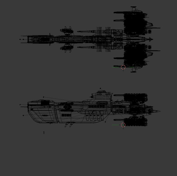 baku battlecruiser 3d model