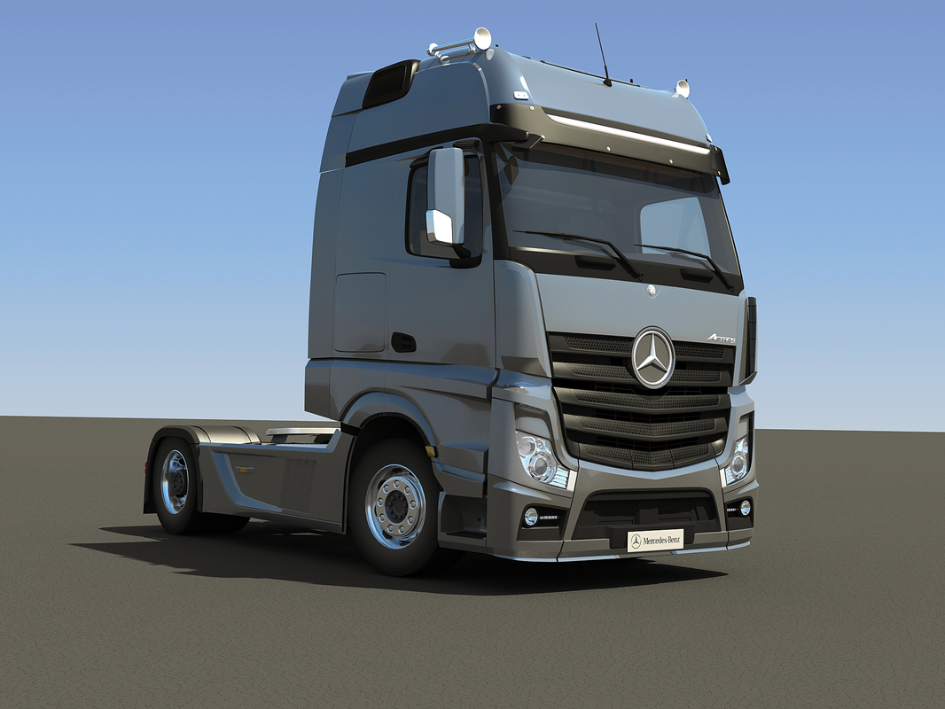 3d mercedes-benz actros trailer