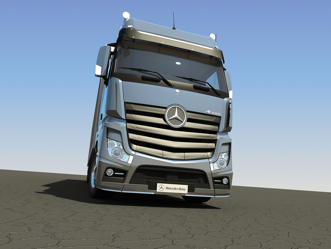 3d Mercedes-benz Actros Trailer