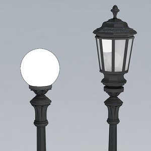 3d model street lamp