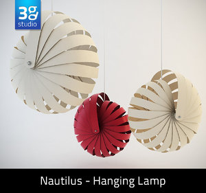 nautilus hanging lamp shade 3d max