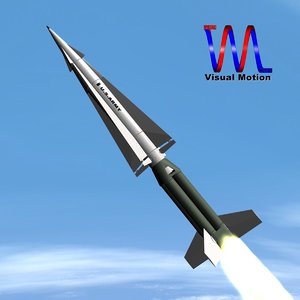 3d mim-14 nike hercules missile model