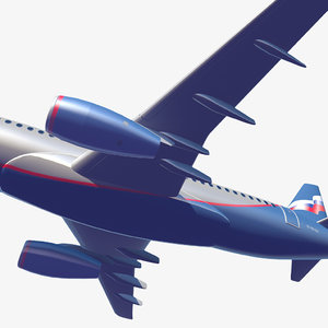 airliner sukhoi 3d model