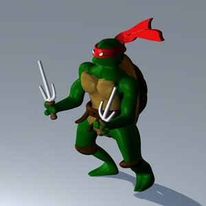 teenage mutant ninja turtles 3d model