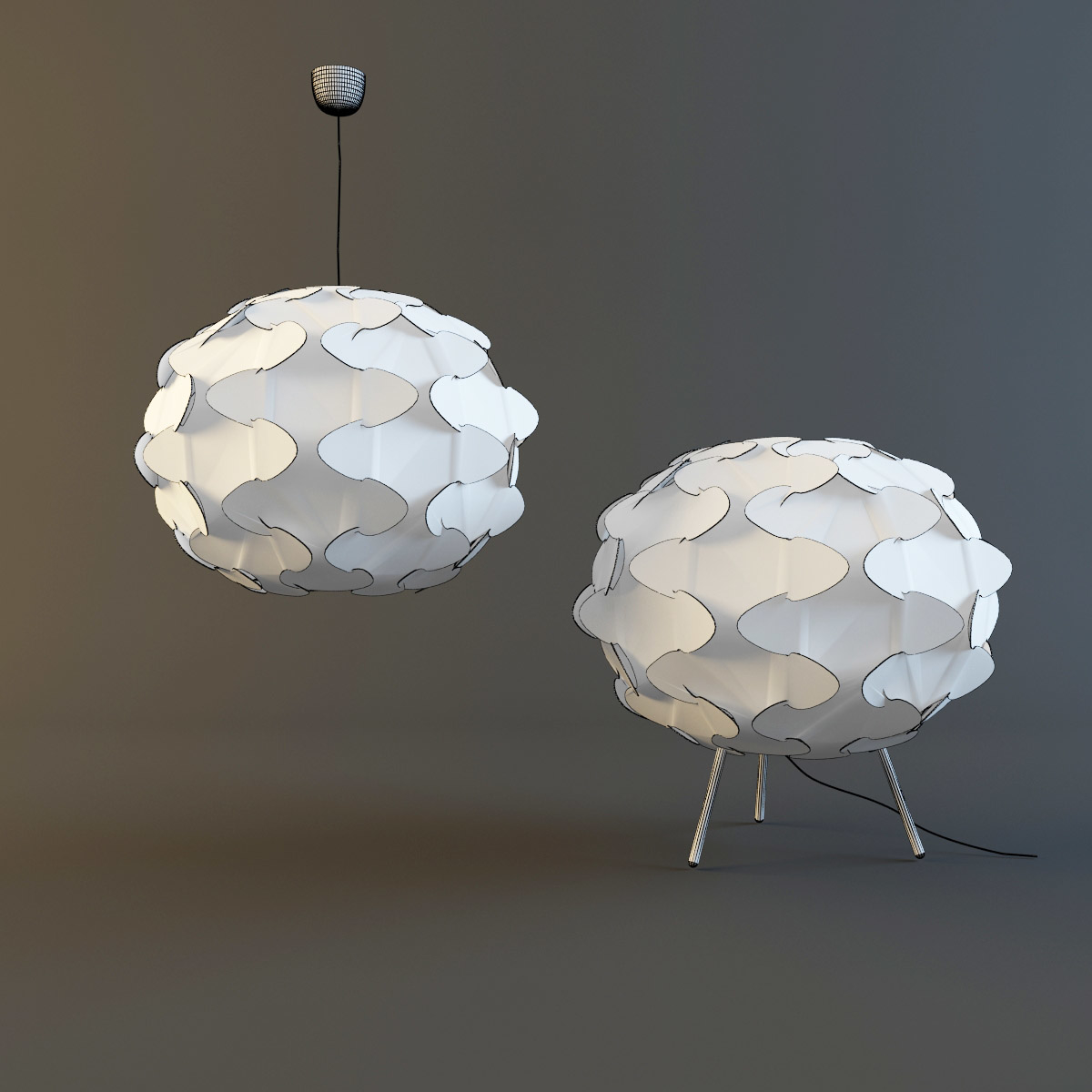 lamp ikea fillsta 3d model