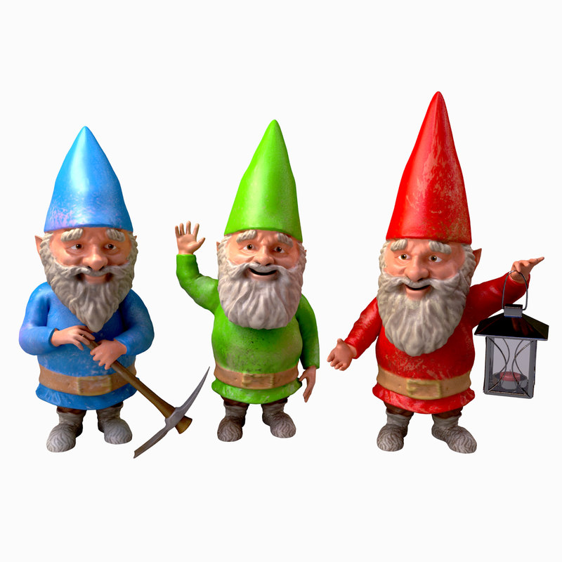 3ds max ornaments garden gnomes