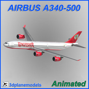 3d airbus a340-500