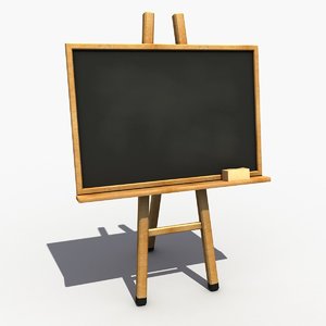 3d blackboard modeled