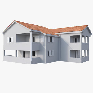 mediterranean house 3d model