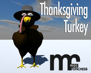3ds max turkey thanksgiving