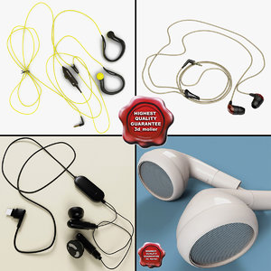 3d model earphones v2