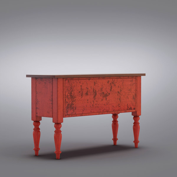 modelo 3d Pottery Barn Leena Media Console TurboSquid 665402