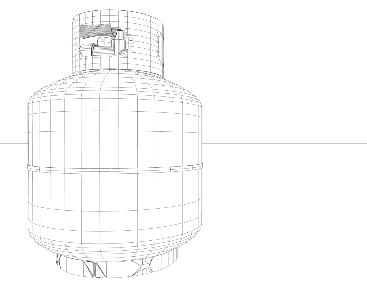 propane tank 3d model