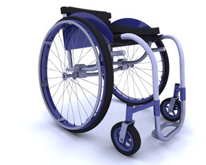 3d model wheel chair wheelchair