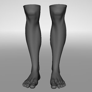 realistic human legs 3d max