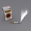3d cigarette smoke cigar model