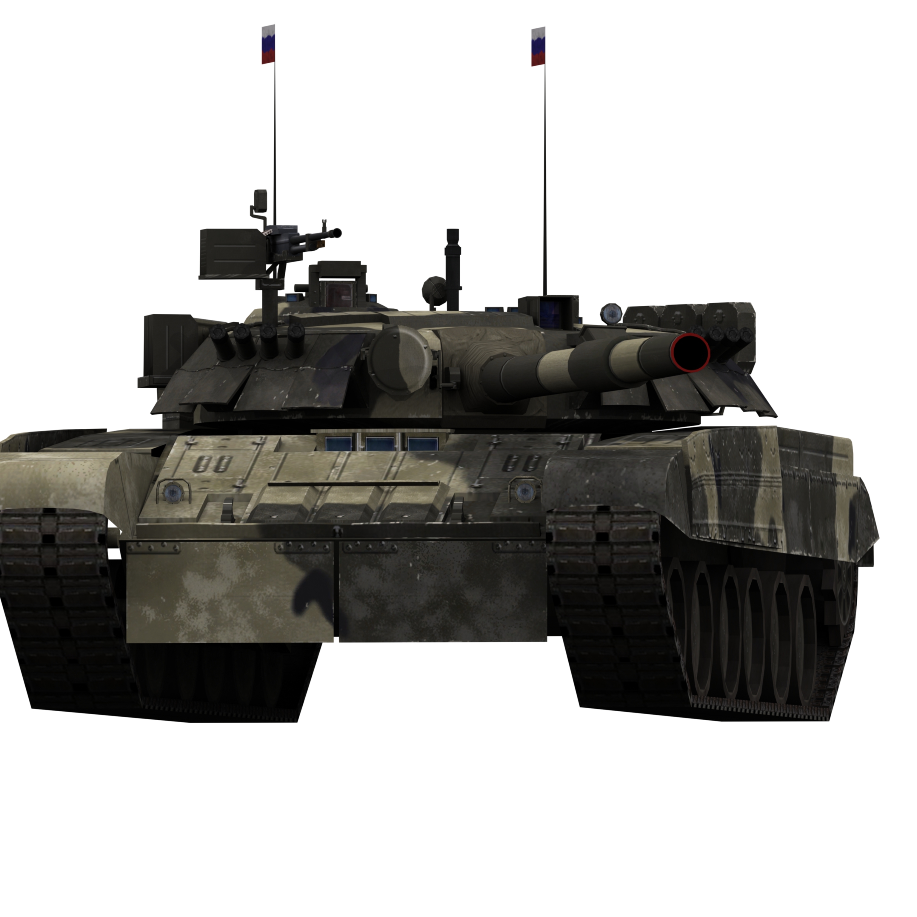 T-80u T80 Tank 3d Model