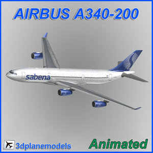 airbus a340-200 obj