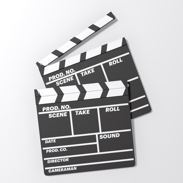 clap board clapboard 3d ma