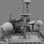drilling vessel helipad 3d model