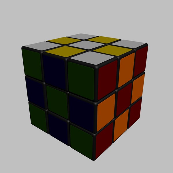 3D модель Реалистичный кубик Рубика - TurboSquid 667132