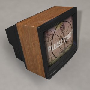 3d 13 television screen vhs tape model