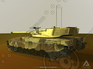 3d model merkava battle tank