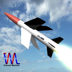 3d model mgm-18a lacrosse missile explosive