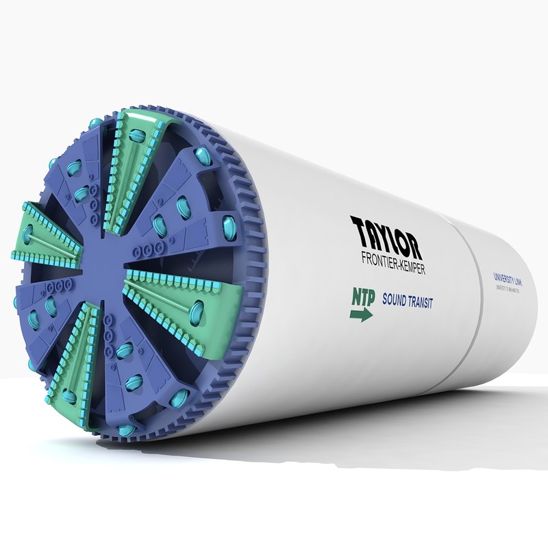 Tunnel Boring Machine 3d Max