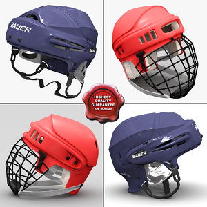 hockey helmets 3d max