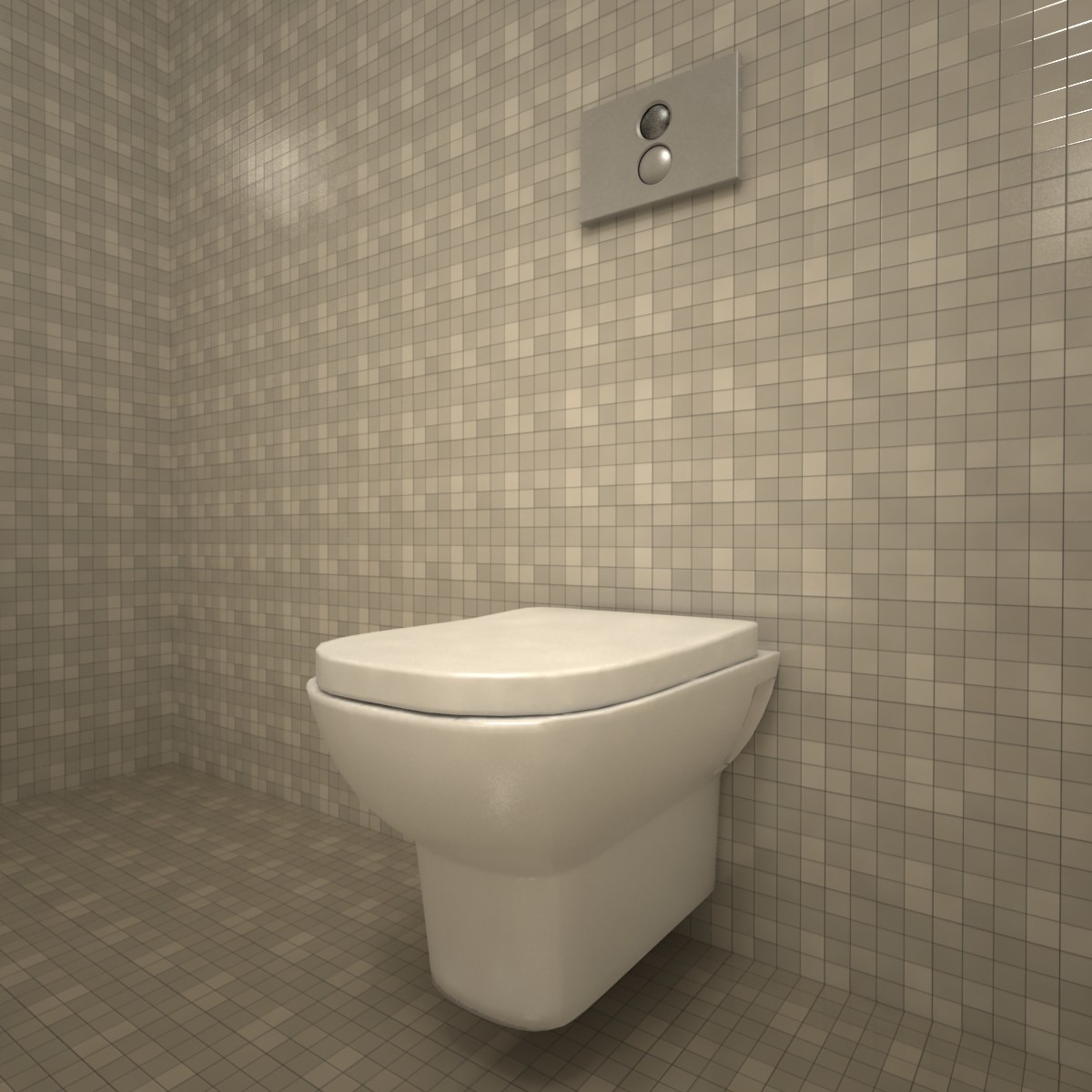 3d vitra retro toilet bowl model