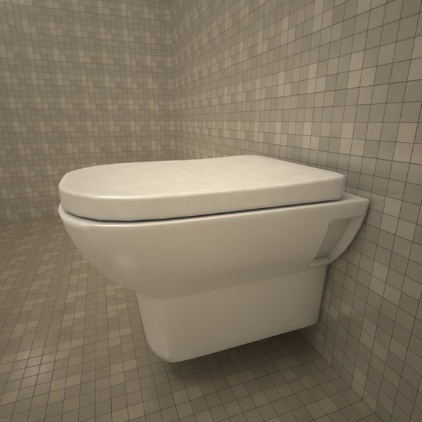 3d vitra retro toilet bowl model