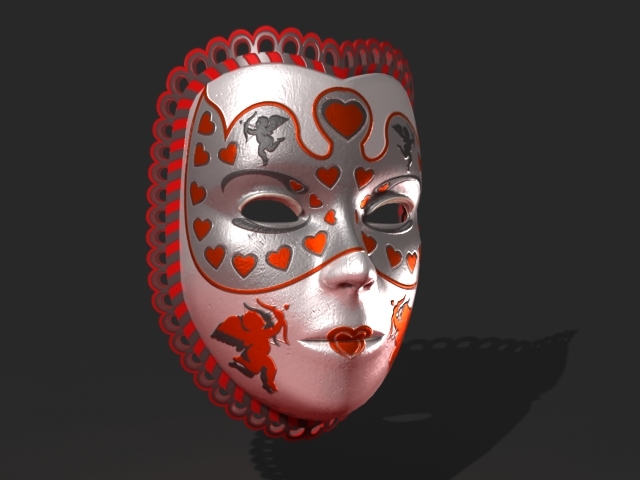 威尼斯狂欢节面具213d模型