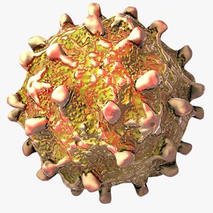 virus bacteria 3d max