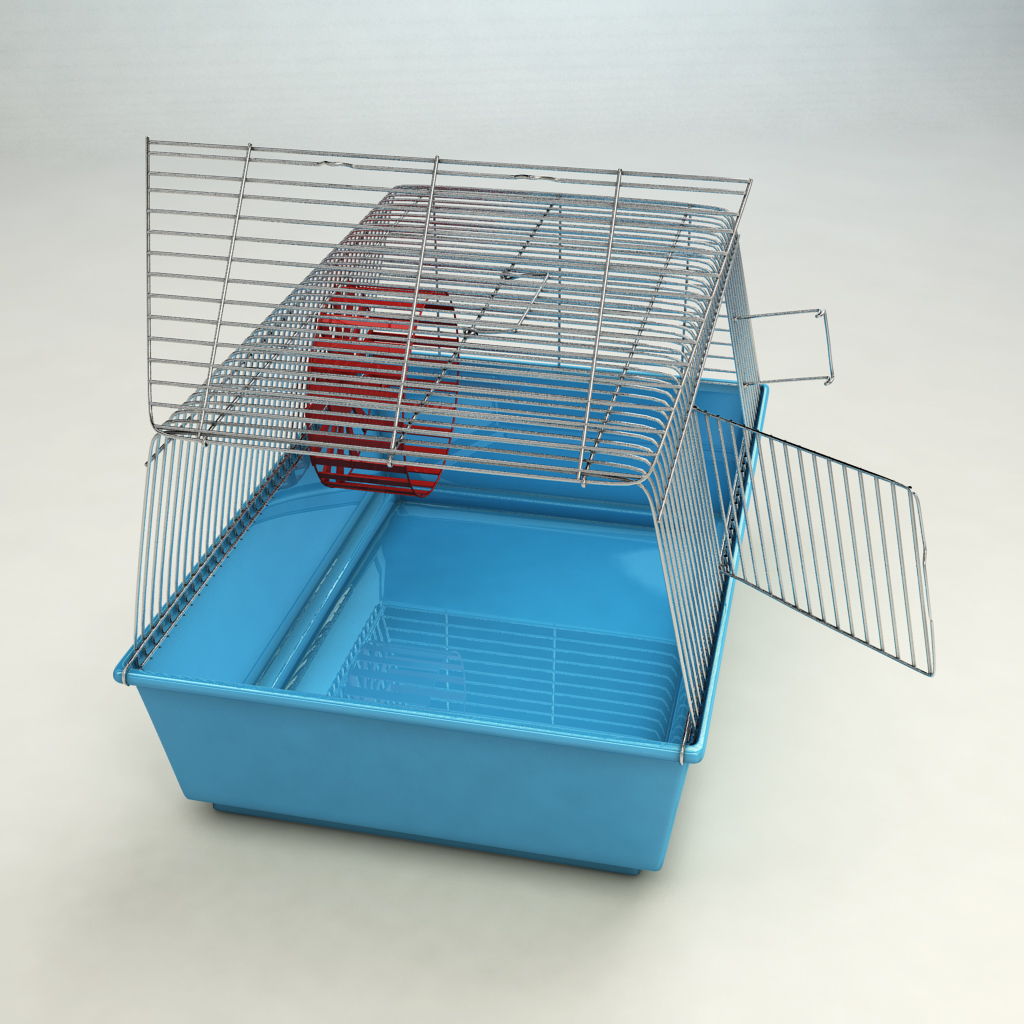 Picture of 3d cage hamster model