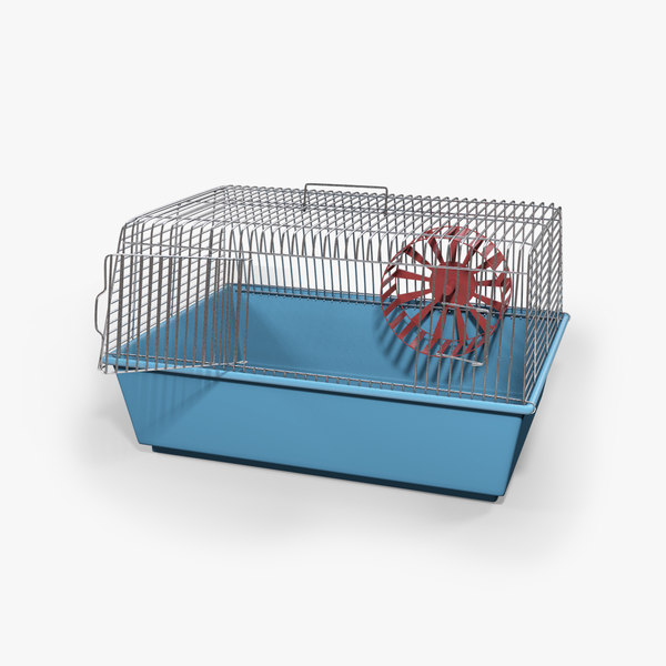 Image showcasing 3d cage hamster model