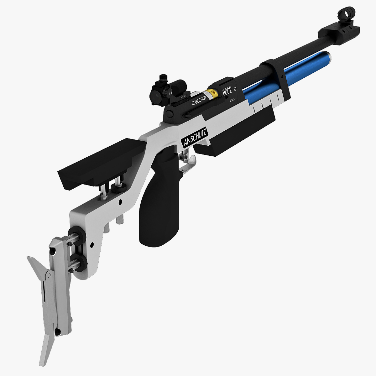 3d model olympic shooting rifles