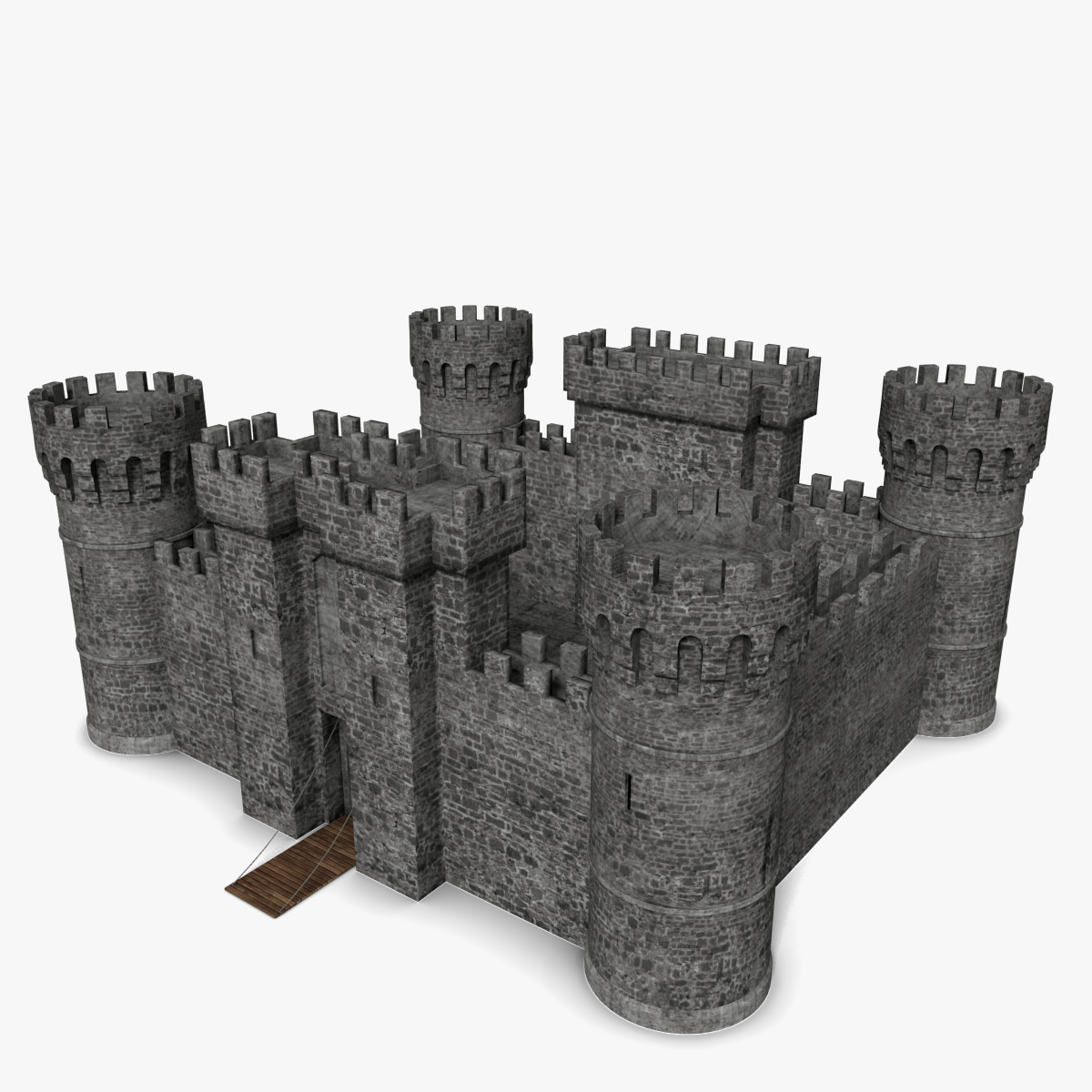 3d model medieval castle